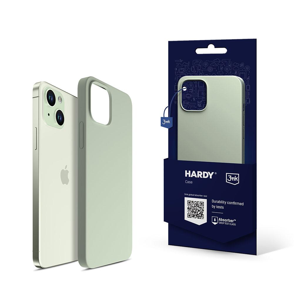 Apple Iphone 15 - 3Mk Hardy Silicone Magcase Green