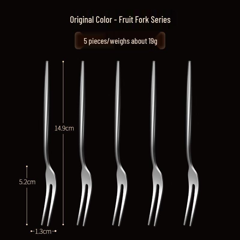 Zhaoran 304 Stainless Steel Fruit Fork Set