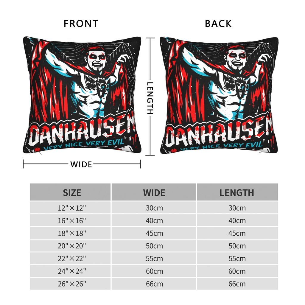 Danhausen Wrestling Nice Evil Pillowcase Polyester Cushion Cover Gift Throw Pillow Case Cover Chair Zippered 40*40cm
