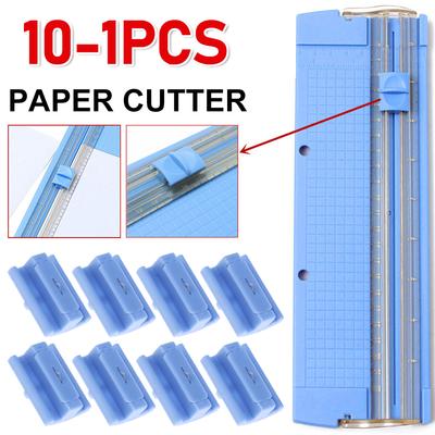 A4/A5 Kağıt Kesme Yedek Bıçakları Fotoğraf Düzelticiler için Çekme Cetvelli Giyotin Kağıt Kesici Scrapbooking Malzemeleri