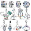 Copper Colorful Zirconium Charms Beads Bohemian Dreamcatcher Heart Pendants Fit Fash Bracelet Necklace Jewelry