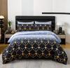 Three-Piece Grid 3D Digital Printing Quilt Cover Digital Printing Bedding