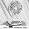 Mini Cartoon USB Desk Fan - Colorful Summer Office & Student Gift