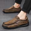 Fashion Non-Slip Outdoor Hiking Shoes Soft Cowhide Mens Casual Shoe Trainers New Leather Men Loafers High Quality Male Slip On Flats