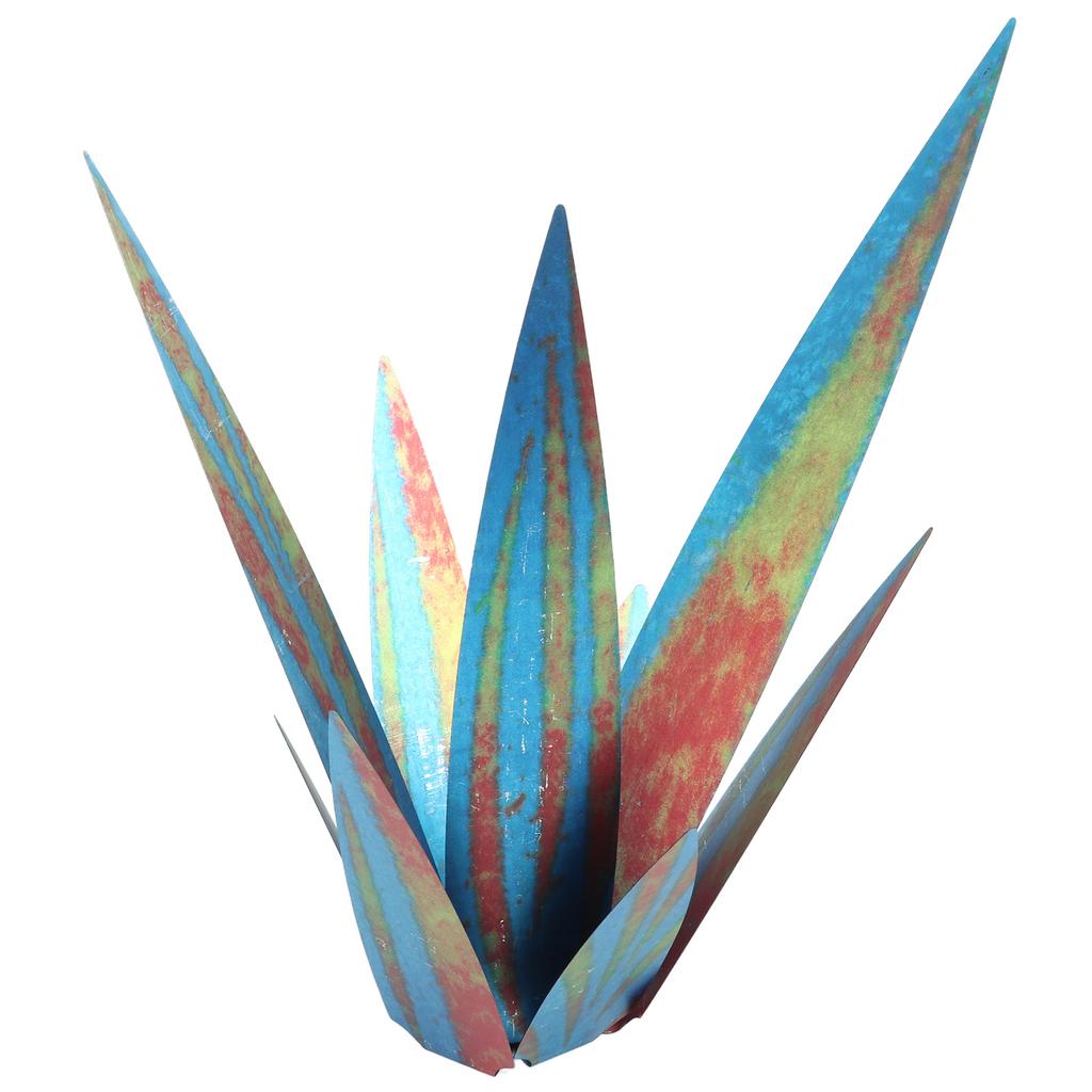 Tequila Sculpture Iron Plant Decor Metallic Luster Home Decoration for Patio Garden