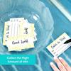 50pcs/pack Name, Phone Number And Email, Raffle Tickets Entry Form, Raffle, Prize Game, White