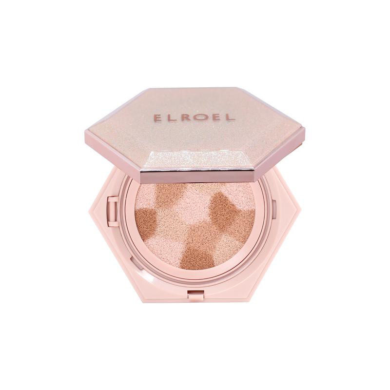 ELROEL Blending Compact Big Cushion Pink – 25g / Brightening, Moisturizing, Korean Cosmetics, Kbeauty
