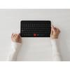 fromseed Mokibo Universal Wireless Keyboard with Touchpad US Layout Thin Portable Bluetooth Keyboard for Tablet Laptop PC