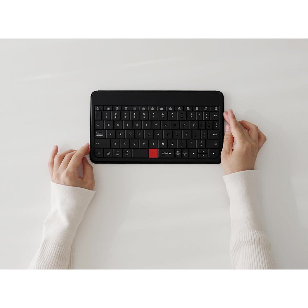 fromseed Mokibo Universal Wireless Keyboard with Touchpad US Layout Thin Portable Bluetooth Keyboard for Tablet Laptop PC