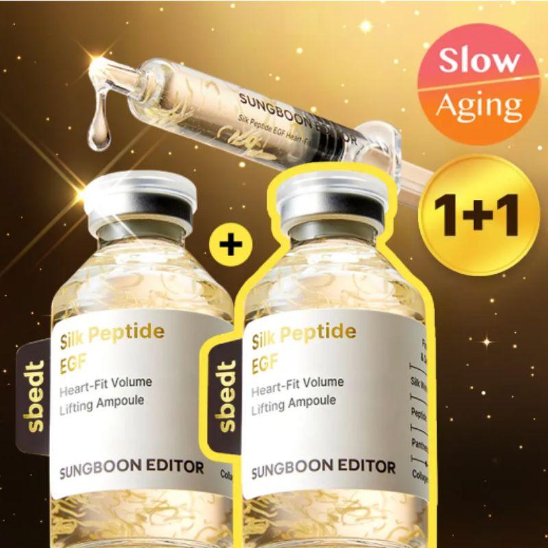 Sungboon Editor Silk Peptide EGF Heart-Fit Volume Lifting Ampoule 40ml + 40ml set