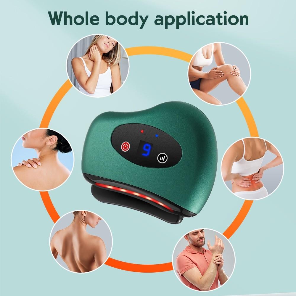 Portable Face Slimming Massage Tool Smart Mini Electric Gua Sha Board Painless Scraping Hot Compress Massager