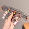 Bambini Dolce Carino Cartone Animato Pettine per Capelli Antiscivolo Pettine a Inserimento Acconciatura Accessori
