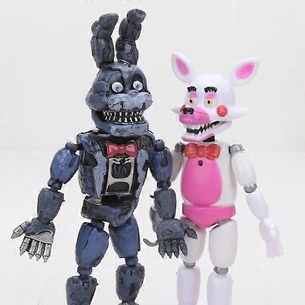 6 ks Pět nocí u Freddyho Akční figurka FNAF Toy Bonnie Foxy