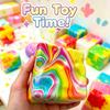 Slow Rising 8cm Cheese  Decompression Toy Maltose Filled Ideal Office Desk Fidget Toy