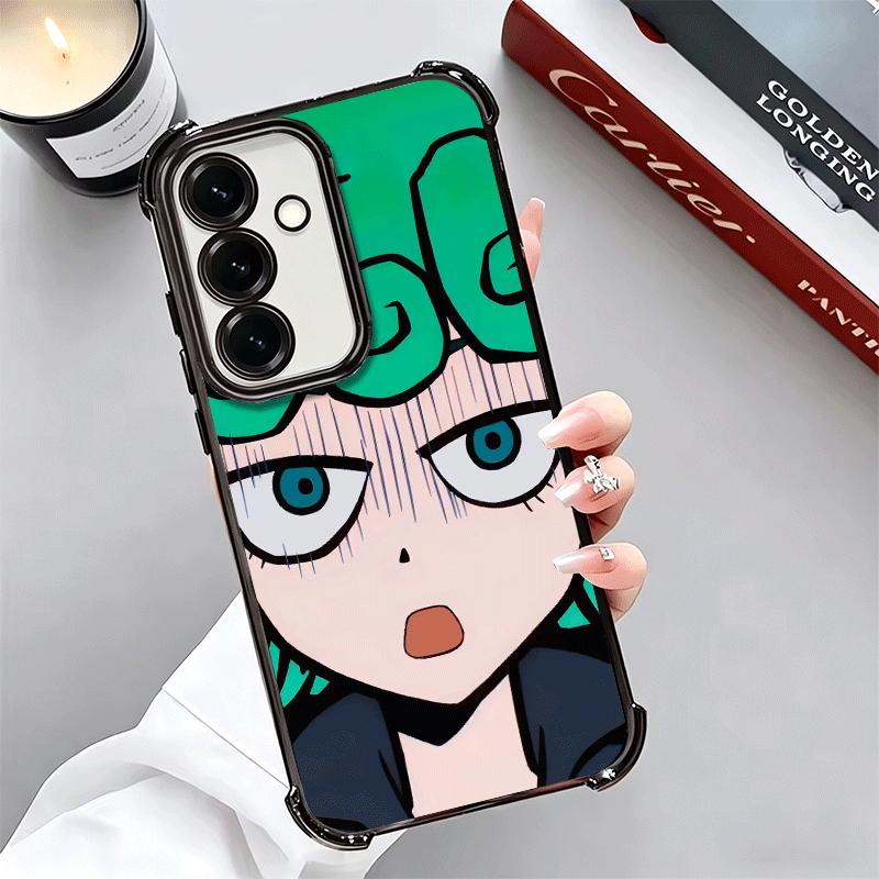One P-Punch-Mans Tatsumaki Soft Phone Case For Samsung A17 A27 A07 A37 A57 A16 A56 A15 A55 A14 A54 A13 A53 A26 A36 A25 A35 A24 A