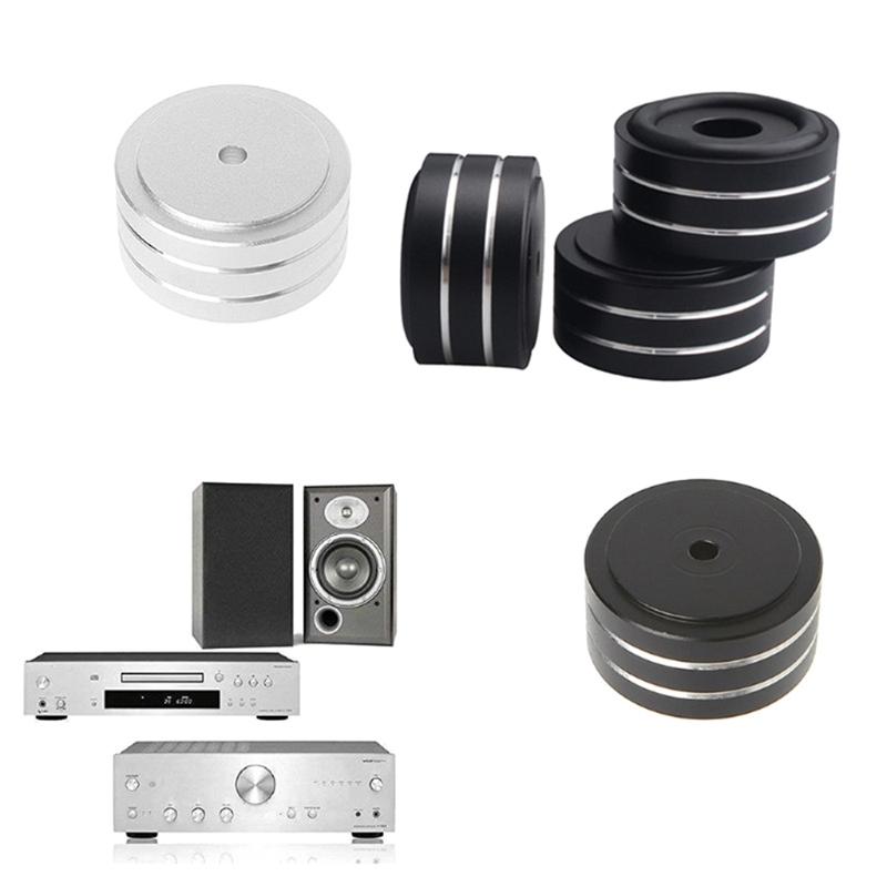 4Pieces Speaker Stands Feet Pads Strong Shock Absorptions Floor Foot Nail Isolation Mat Easy to Use Small Pads Props