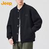 JEEP Men's Baseball Collar Cardigan Sweatshirt Jacket
