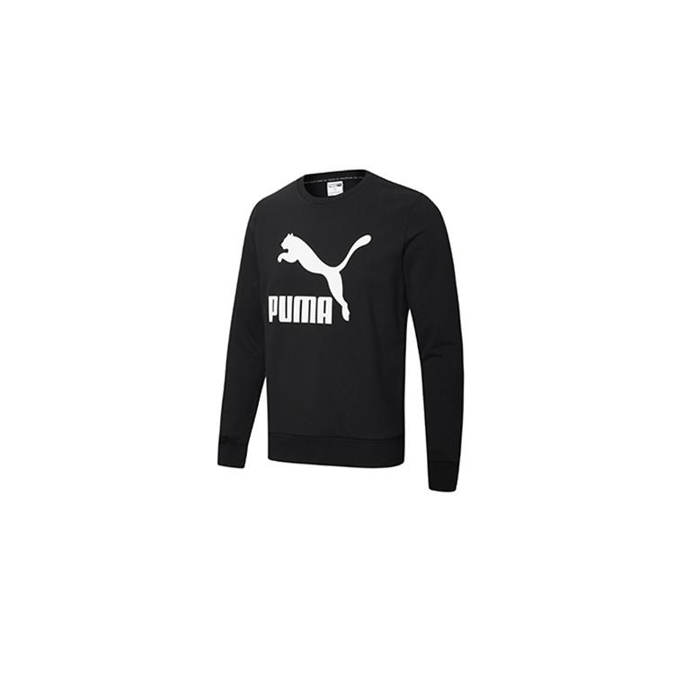 PUMA Classics Casual Printing Round Neck Black Men s 599296-01 S