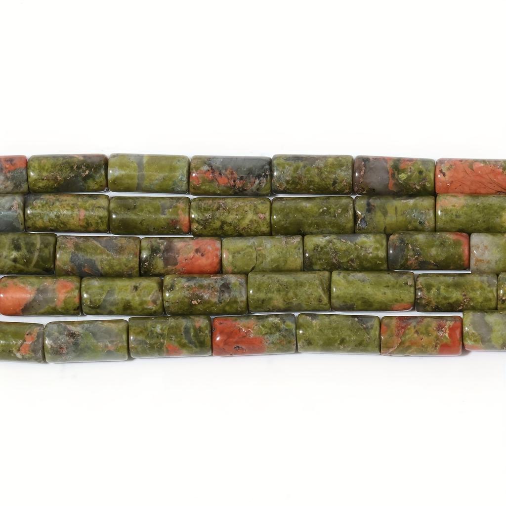 1 filo/sacchetto 9x4mm cilindrico nodo di bambù tubo tondo opale giada perline di pietra sciolte per realizzare collane e braccialetti fatti a mano fai da te