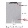 Chuntian Stainless Steel Clipboard with File Clip and Sticky Note Holder, A4/A3 Size