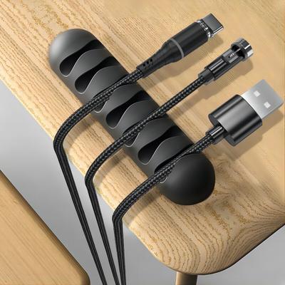 Multi-slot Cable Organizer for Home Network Cable, Office Data Cable Headphone Cable Desk Charging Cable Fixer