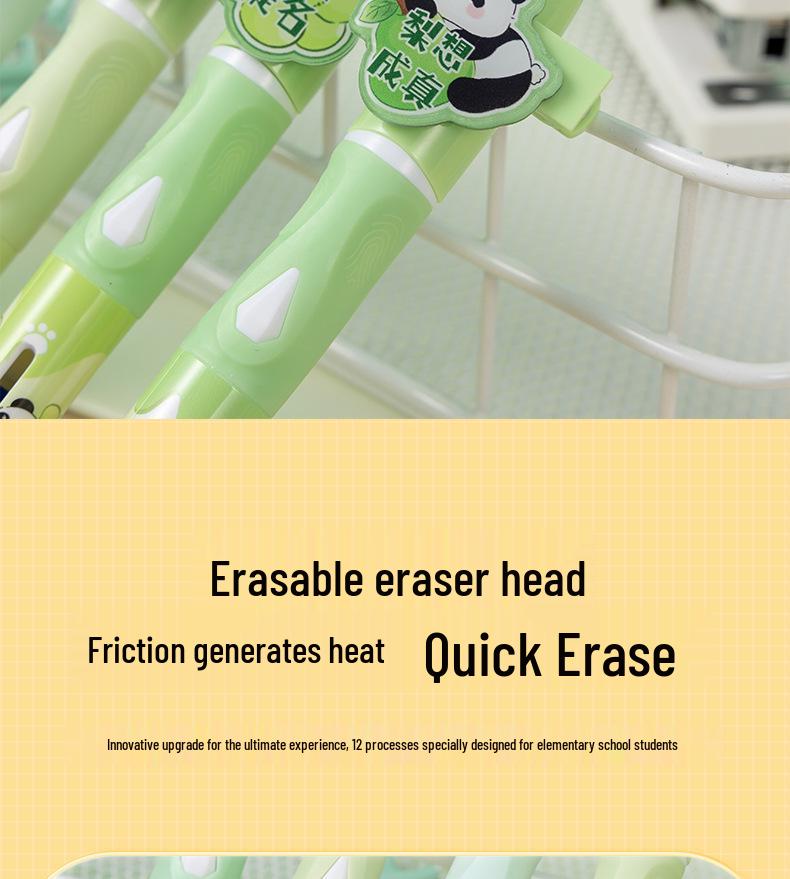 Heat Erasable Fountain Pen Set with Cute Bookmarks and Refillable Cartridge for Students