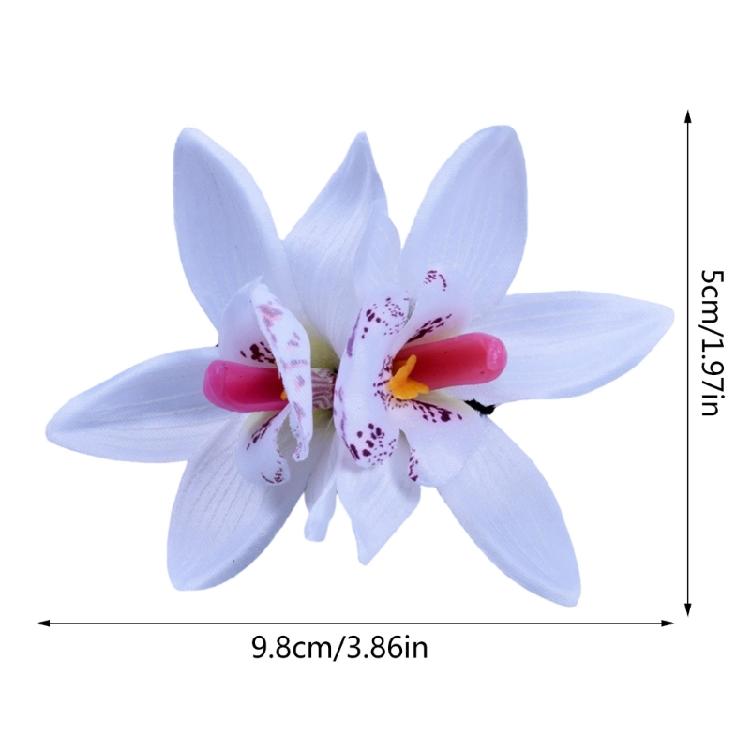 Flower Hairclip Cymbidium Hair Clip Side Hairpin Women Hair Styling Accessories Female Headwear Girl Hair Decors