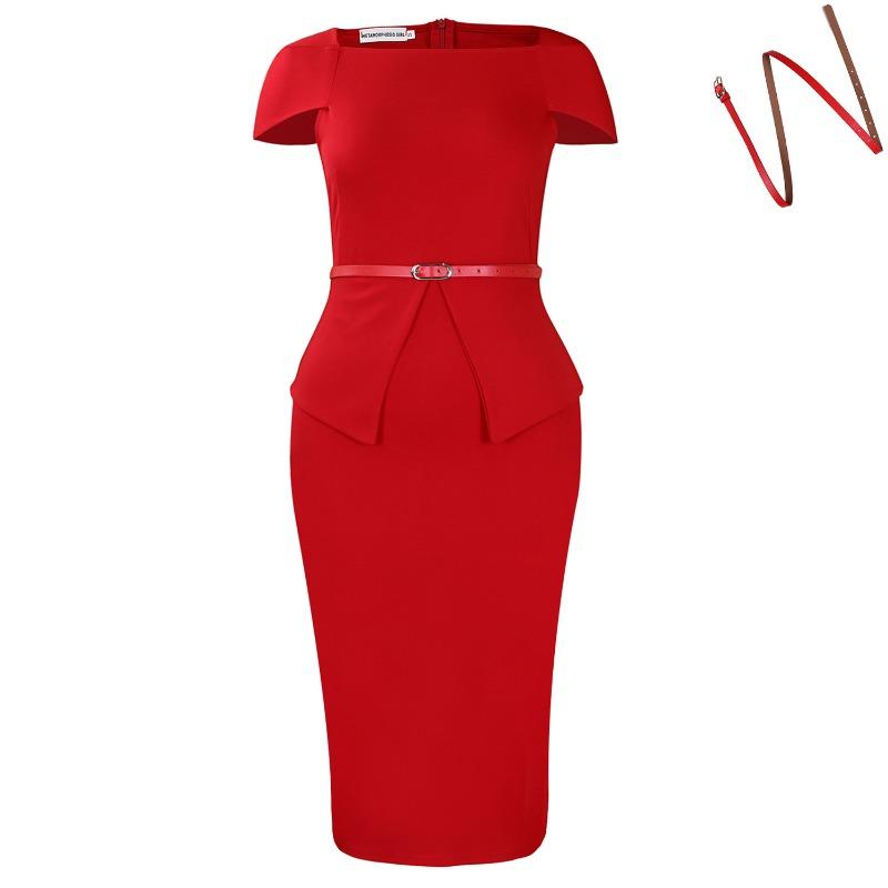 

Женское платье с коротким рукавом, квадратным вырезом, однотонное, с высокой талией, с краем в виде лепестков лотоса, облегающее бедра, юбка-карандаш, африканское платье XXXL