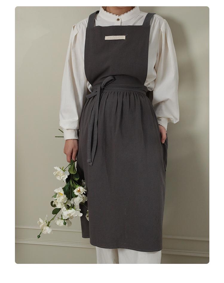 Hot Selling Cotton Apron for Women - Breathable & Stylish for Kitchen, Flower Shop, or Bakery