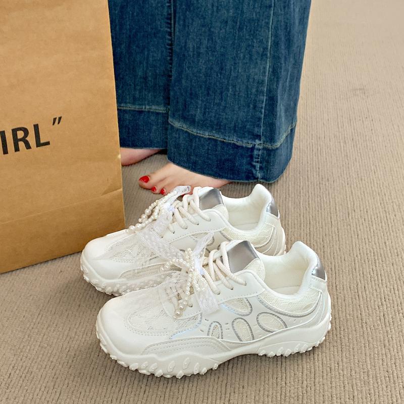 Fashion CRLAYDK Sneakers for Women Lace Hiking Tennis Fashion Summer Shoes Mesh Breathable Casual Outdoor Sports Walking Trainers