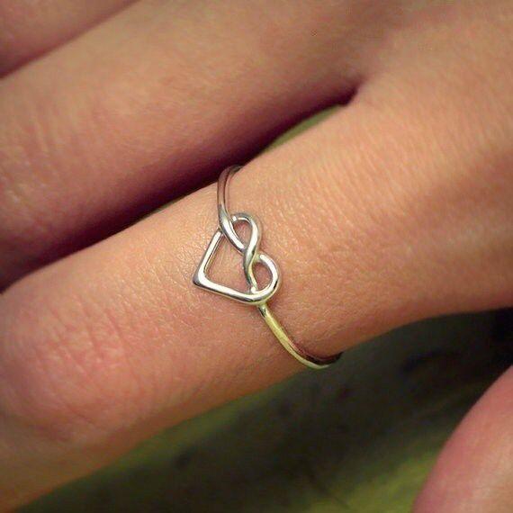 Love Woven Ring Ring Simple Versatile Jewelry Girlfriend Girlfriend Gift Female