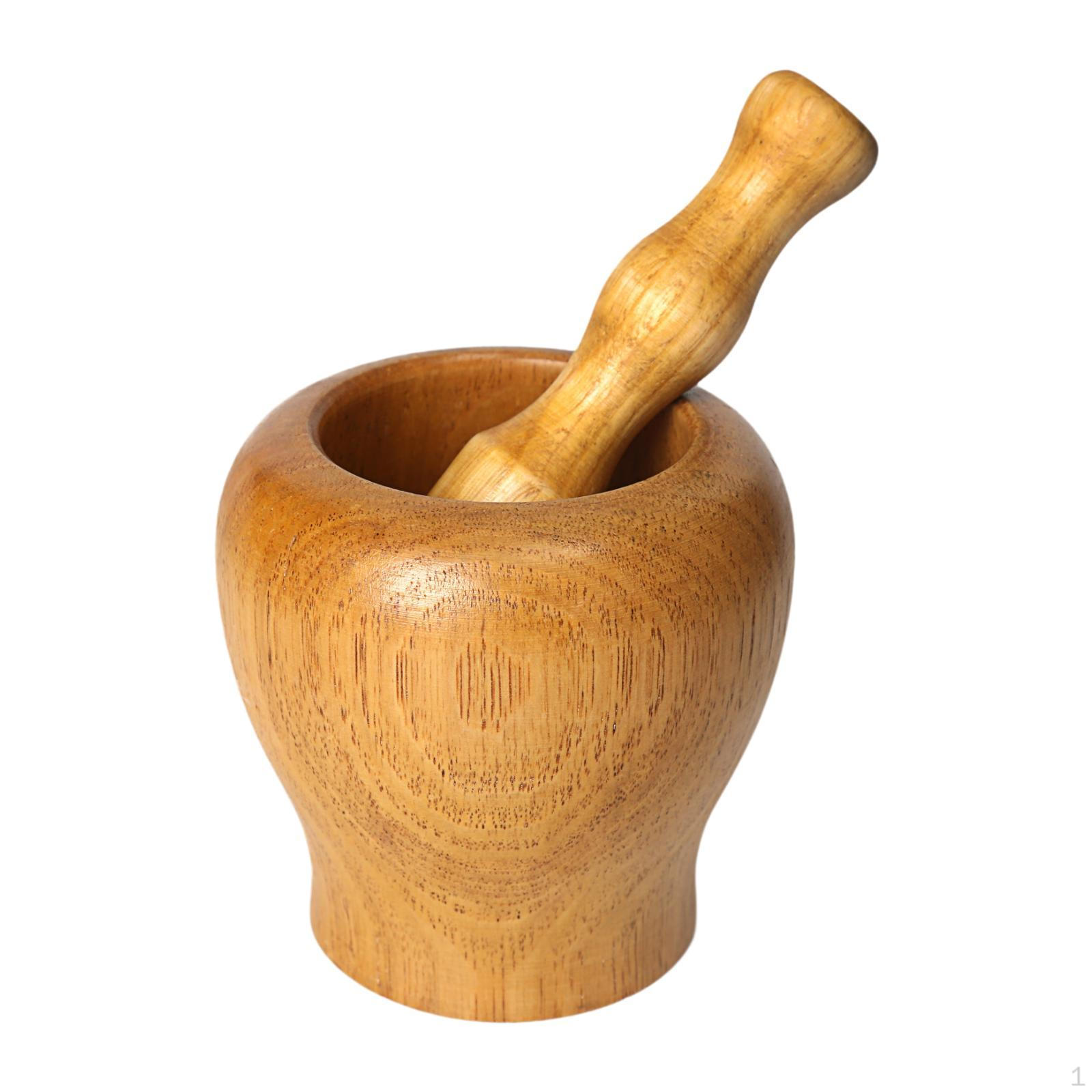 

Kitchen Mortar And Pestle Set with Grinding Bowl Portable Tool for Garlic Mincing S
