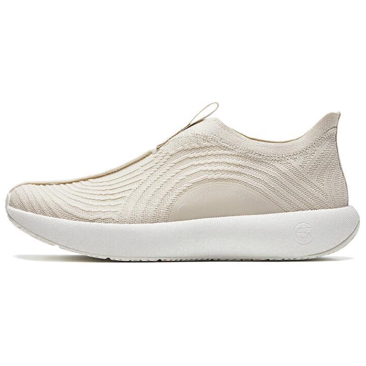 Anta Comfortable Versatile Wear-Resistant Non-Slip Low-Top Casual Shoes Men Sneakers Beige 912427705S-5 39