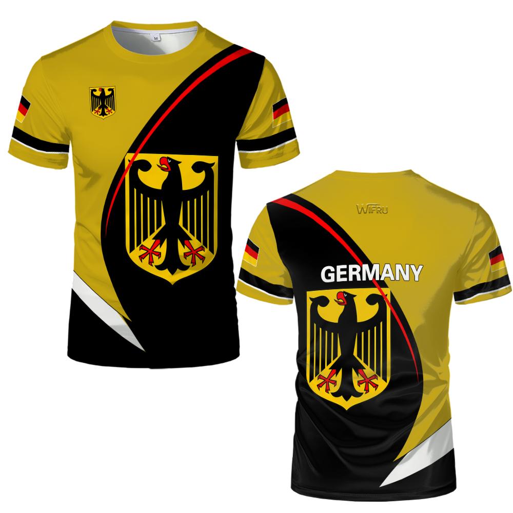 Germany National Emblem 3D Print T-Shirt Quick-drying and Breathable Football Jersey Men Women Casual Short Sleeve Tee