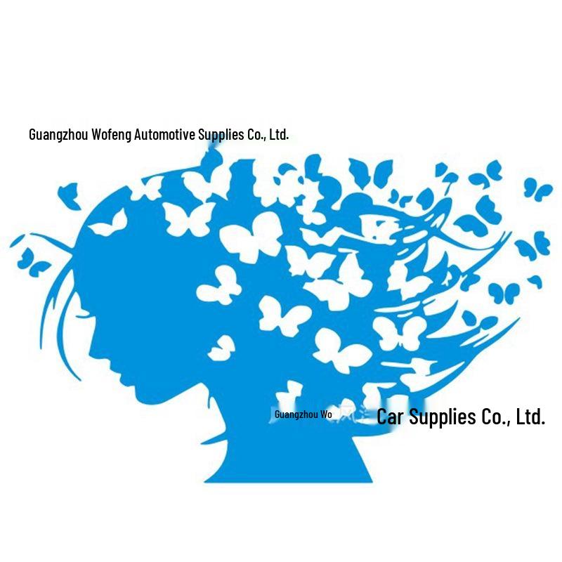 Butterfly Girl Totem Car Hood Decal - D407