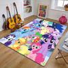 Custom My Little Pony Mat Personalized Name, Polyester Washable Indoor Entryway Rug, Gift for Christmas, Easter, Thanksgiving Day