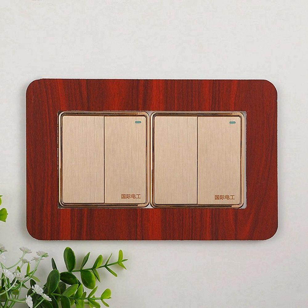 Simple Living Room Decor Non Adhesive Dustproof Wall Sticker Home Decoration Switch Protective Cover Switch Stickers