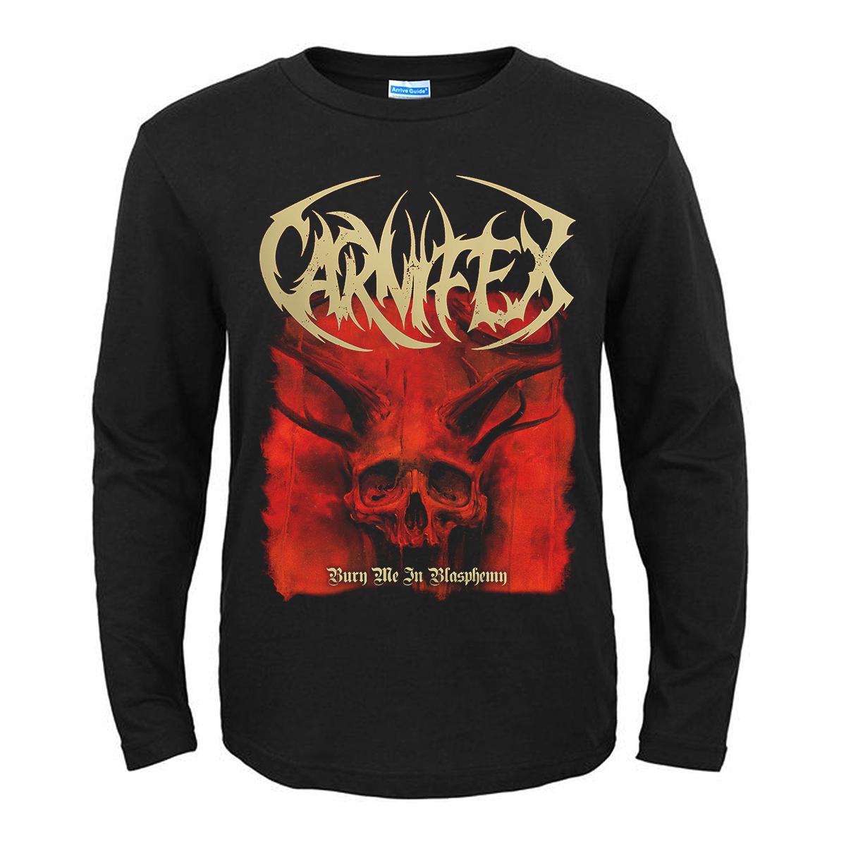 Футболка Heavy Unisextal Band Carnifex Унисекс с длинным рукавом Хлопковая футболка — фото 6