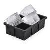 1pc Silicone Ice Cube Tray with Lid - 6 Grids, Large Size, Reusable & Detachable, Keeps Drinks Chilled, Ideal for Kitchen, Parties