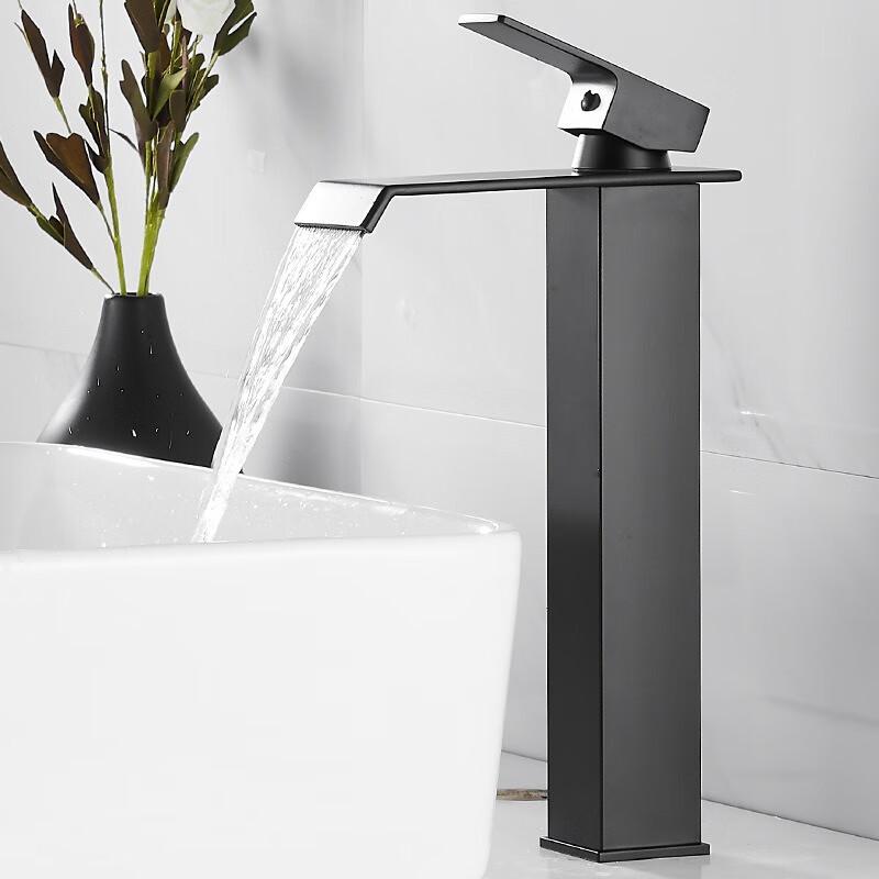 TLXT Single-Handle Waterfall Basin Faucet