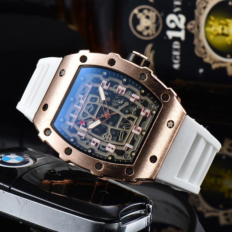New Hollow Non-mechanical Pointer Single Calendar Unisex Quartz Watch Barrel Watch