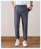 Men's Summer Ice Silk Quick-Dry Breathable Straight-Leg Elastic Casual Sports Pants (Plus Size)