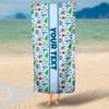 Personalized Butterfly Beach Towel - Custom Birthday Gift or Holiday Present for Girls Boys Kids Children, Swimming and Pool Use