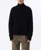 Musinsa Standard Boucle Ribbed High-Neck Cardigan [Black]