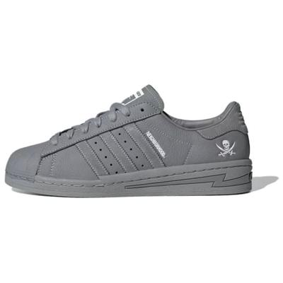 Tênis Unissex Neighborhood x Superstar Cinza Cimento Branco Nuvem IE6115