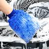 1 Pair Chenille Wash Microfiber Car Scratch Mitt Double-sided Lint Free Cleaning Strong