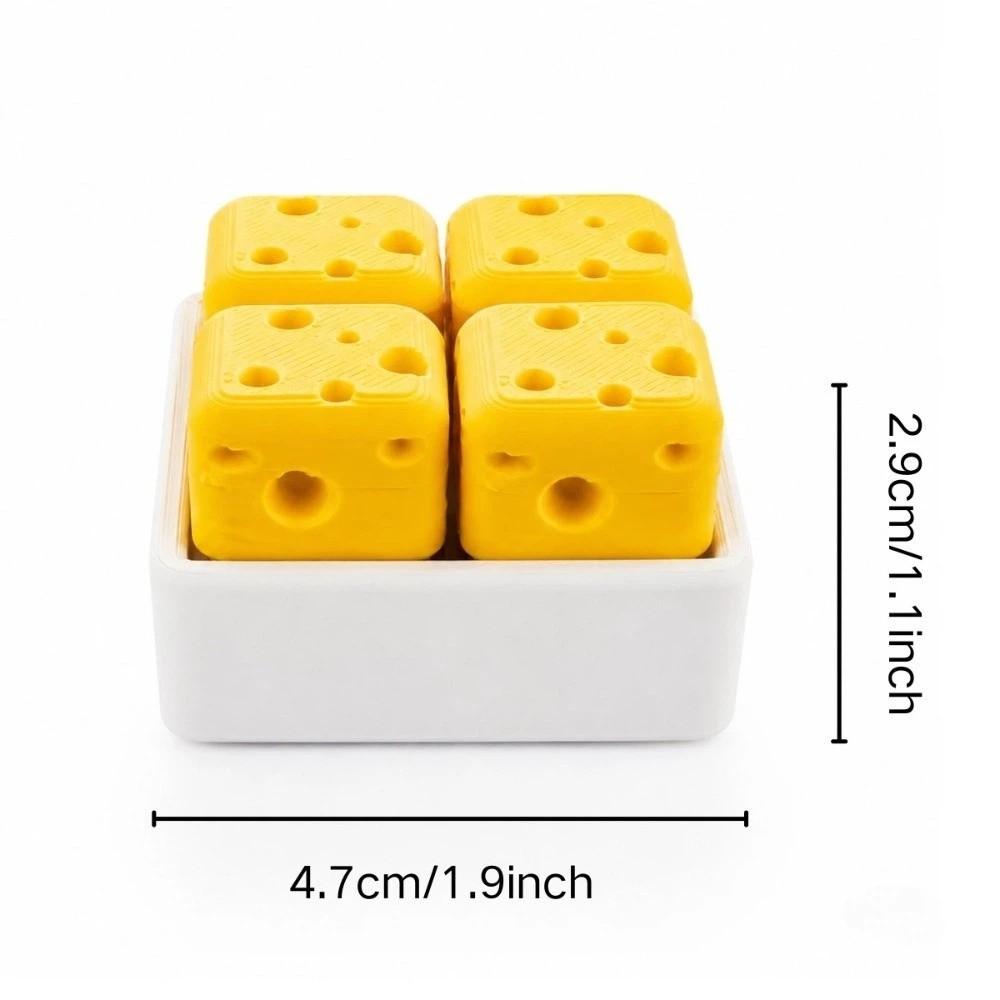 Squeeze Sound Cheese Clicker Fidget Keychain Portable Mechanical Keyboard Keychain Holiday Gift