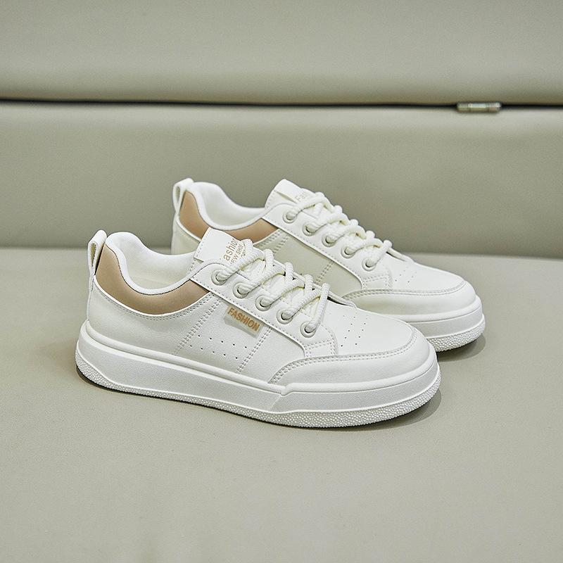 

Повседневные кроссовки на плоской подошве для женщин. Обувь для скейтбординга. Легкая нескользящая обувь для бега на шнуровке. Прогулочная спортивная обувь из искусственной кожи. Женские кроссовки. 40