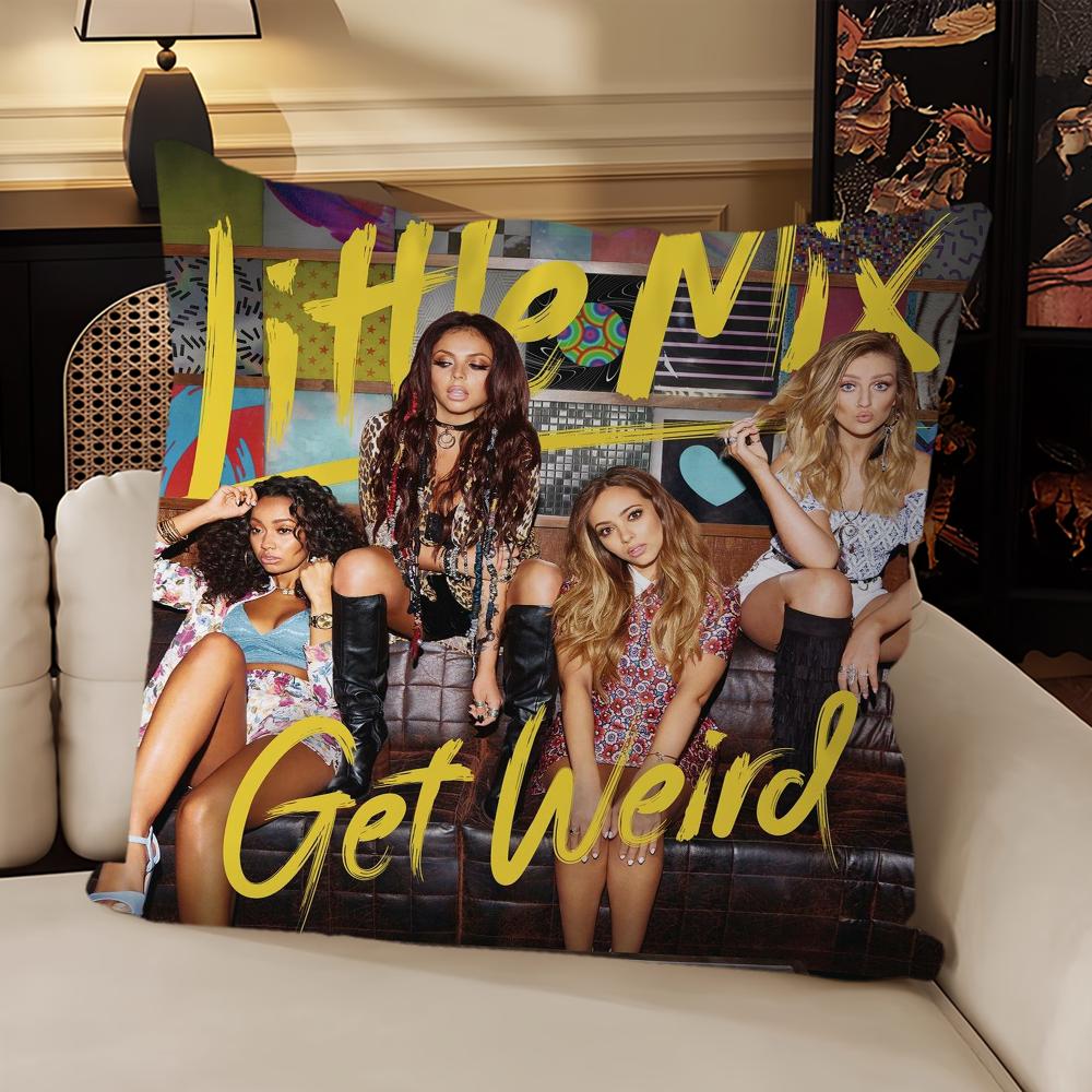 Поп-музыка Группа Little Mix Наволочка Диван Гостиная Спальня Изголовье Спинка Подушка Квадратная Подушка Время для Сна 16x16Inch