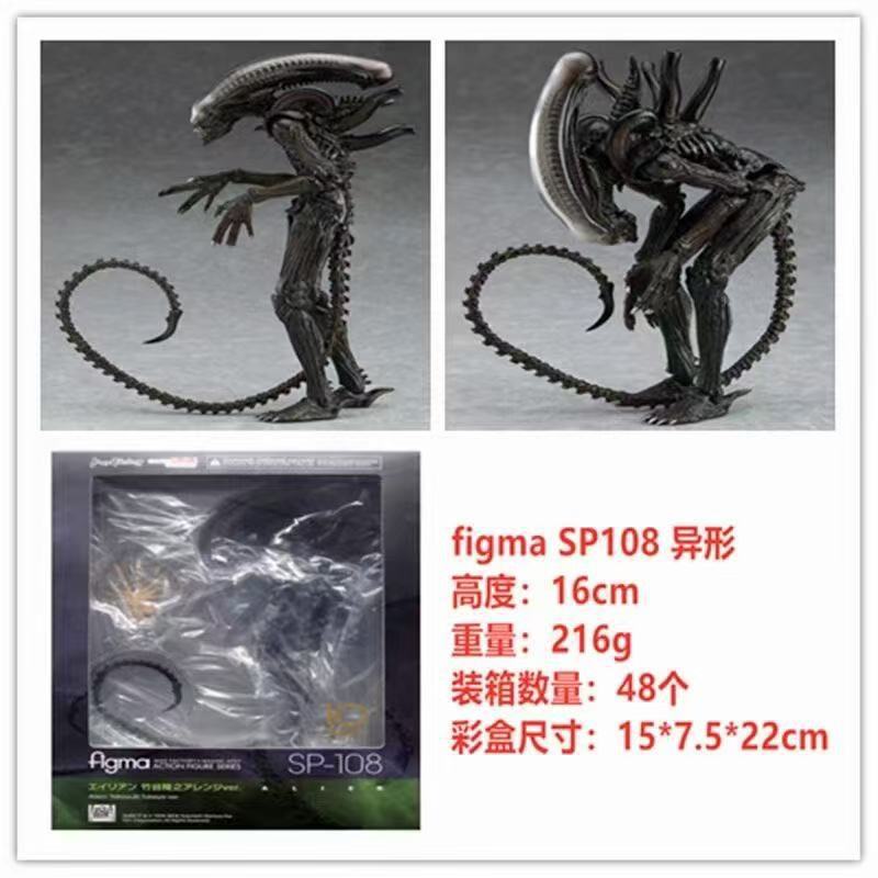 New Figma SP-108 Alien Xenomorph Takeya Takayuki Ver Articulated Action Figure Movie Model Desk Decor Collectible Toy Fan Gift